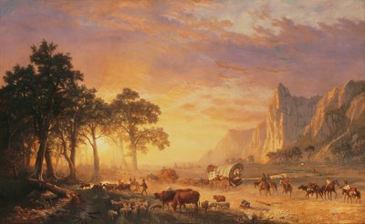 The Oregon Trail by Albert Bierstadt