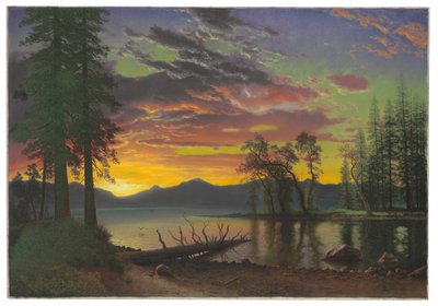 Twilight, Lake Tahoe by Albert Bierstadt