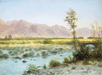 Western Landscape by Albert Bierstadt