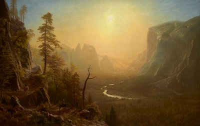 Yosemite Valley, Glacier Point Trail by Albert Bierstadt