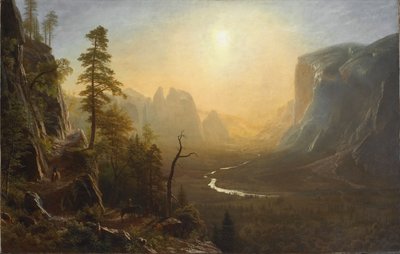 Yosemite Valley, Glacier Point Trail by Albert Bierstadt