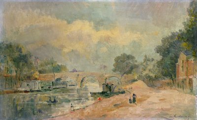 The Pont Marie by Albert Charles Lebourg