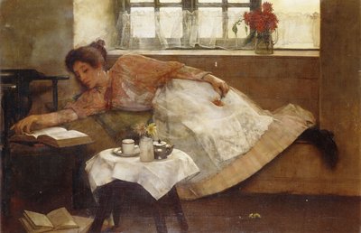 A Teatime Rest by Albert Chevallier Tayler