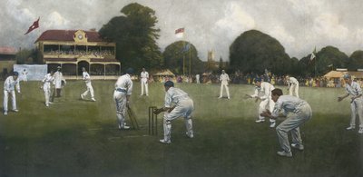 The Kent Eleven Champions, 1906 by Albert Chevallier Tayler
