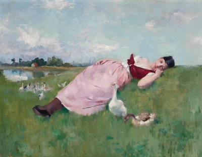 The Goose Girl by Albert Emile Artigue