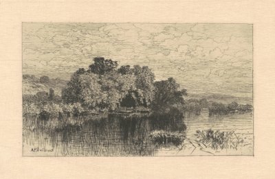 Mill Pond at Windsor, Connecticut by Albert F. Bellows