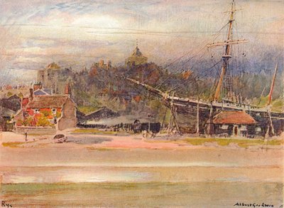 Boatbuilders Yard, Rye by Albert Goodwin