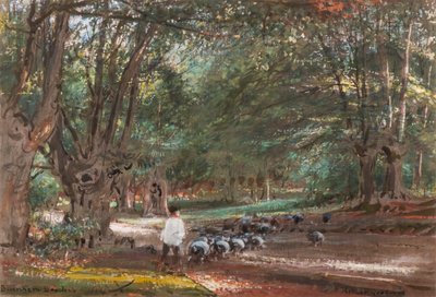 Burnham Beeches by Albert Goodwin