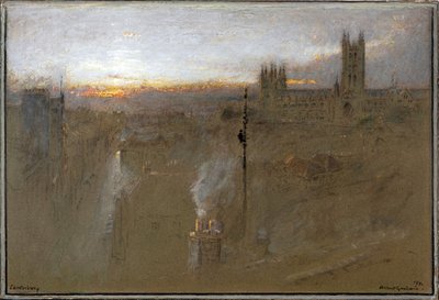 Canterbury 1921 by Albert Goodwin