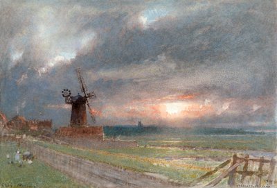 Cley, Norfolk, c1865-1932 by Albert Goodwin