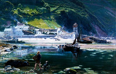 Countisbury Hill, Lynmouth by Albert Goodwin