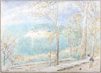 Lake Orta from the Sacremonte by Albert Goodwin
