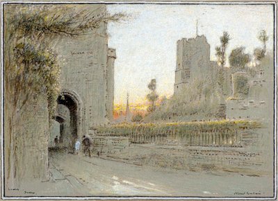 Lewes, Sussex by Albert Goodwin