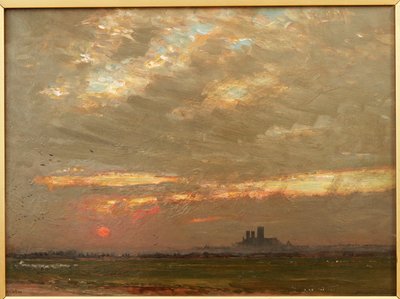 Lincoln Cathedral at Sunset by Albert Goodwin
