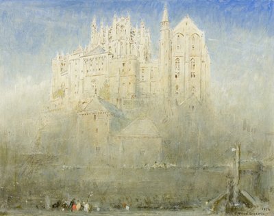 Mont St Michael, Normandy by Albert Goodwin