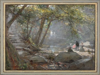 The Fairy Glen. Betwys-Y-Coed by Albert Goodwin
