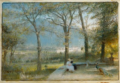 The Gardens, Pallanza, Lago Maggiore by Albert Goodwin