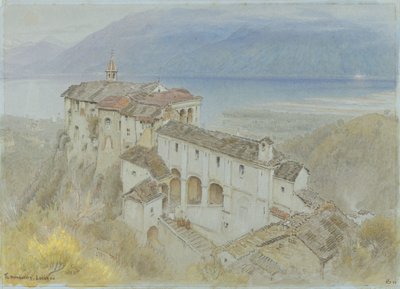 The Monastery, Locarno by Albert Goodwin