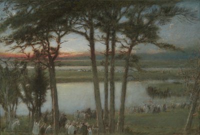 The River Way, Westward by Albert Goodwin