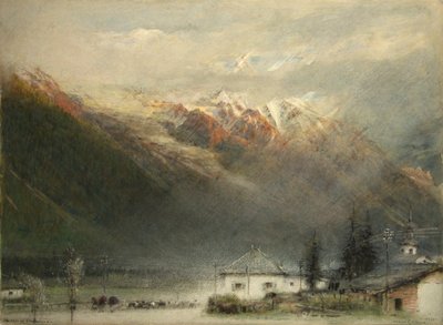 The Vale of Chamonix by Albert Goodwin