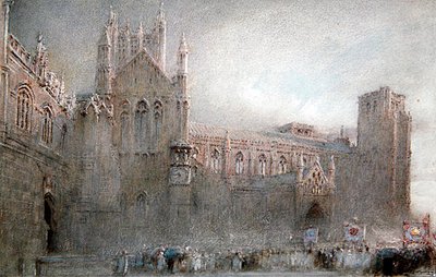 Wells Cathedral by Albert Goodwin