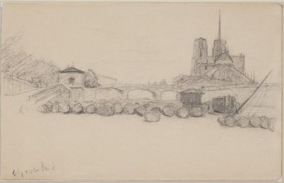 Notre Dame Seen from the East by Albert Gottschalk