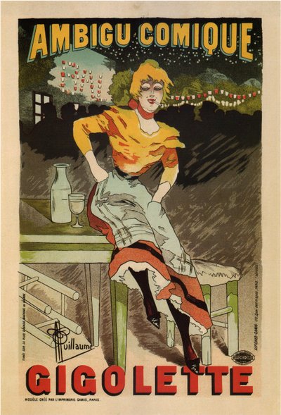 Ambigu Comique, Gigolette by Albert Guillaume
