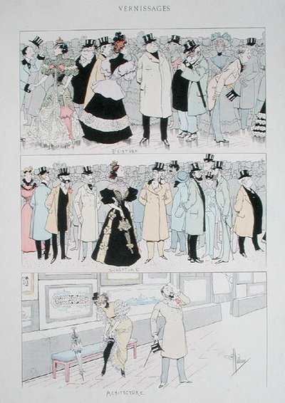 Gallery Openings, c.1900 by Albert Guillaume