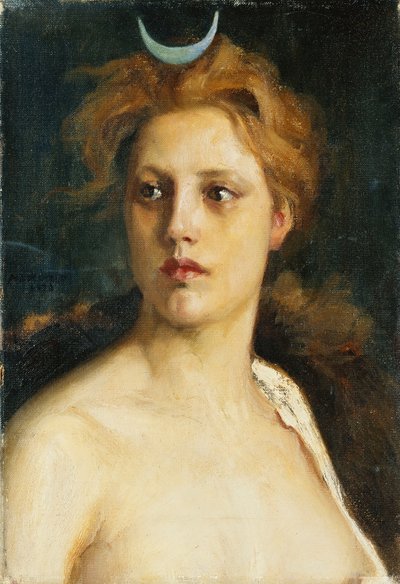 Diana by Albert Gustaf Aristides Edelfelt