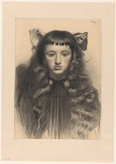 Portrait of a Girl by Albert Hahn (I)