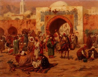 At the city gate by Albert Joseph Franke