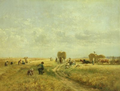 Harvest Time, 1871 by Albert Kappis