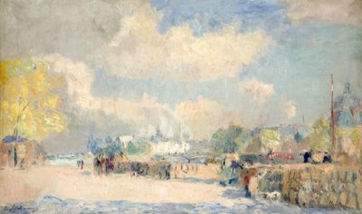 Quai du Louvre by Albert Lebourg