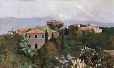 Hilltop Houses in Trieste, c.1889 by Albert Letchford
