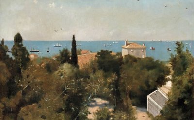 View of the Coastline, Trieste, c.1889 by Albert Letchford