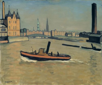 The Port of Hamburg by Albert Marquet