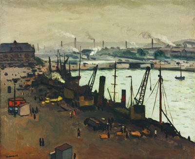 The Port of Boulogne-sur-Mer by Albert Marquet