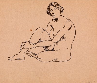 Nude Seated by Albert Marquet