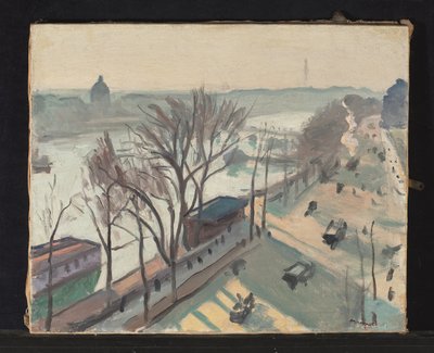 Quai du Louvre, Pale Sun by Albert Marquet