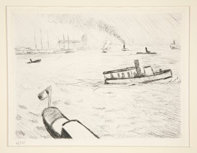 Tugboat in Hamburg by Albert Marquet