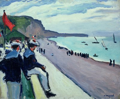 The Beach at Fecamp by Albert Marquet