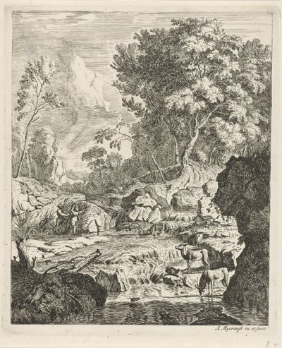 Pan and Syrinx (Landscapes series) by Albert Meyering