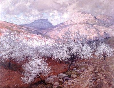 The Peach Orchard by Albert Moulton Foweraker