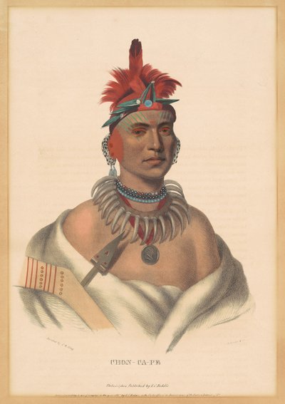 Chon-Ca-Pe by Albert Newsam, after Henry Inman, after Charles Bird King