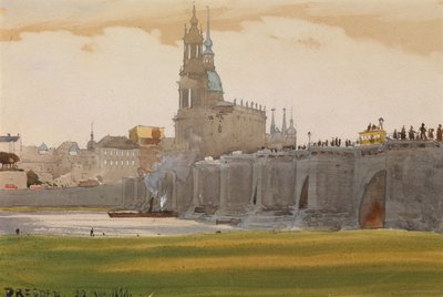 View of Dresden, 1898 by Albert Nikolaevich Benois