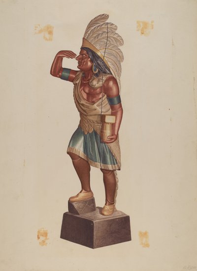 Cigar Store Indian by Albert Ryder