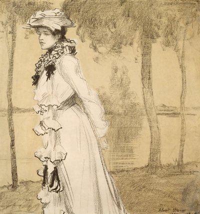 Lady by the Water by Albert Sterner