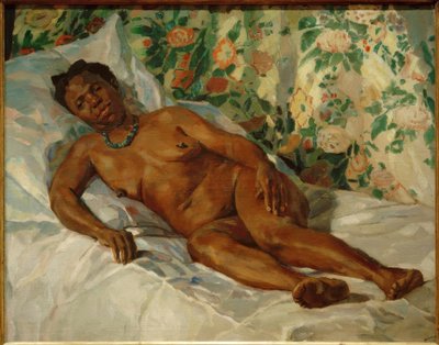 Resting (Resting Black Woman) by Albert Weisgerber