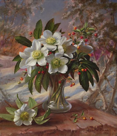 Flowers in a Winter Glow by Albert Williams