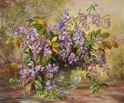 Enchanting Junetide Wisteria by Albert Williams